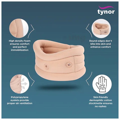 Tynor Soft Cervical Collar with Support Large 1s