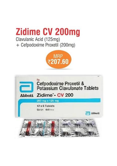 Zidime CV 200mg/125mg Tablet 6s