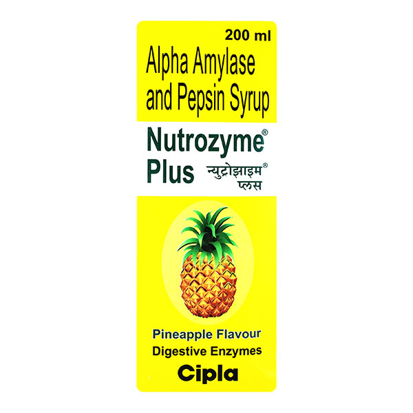 Nutrozyme plus 18.75mg/12.5mg Syrup (PINEAPPLE)