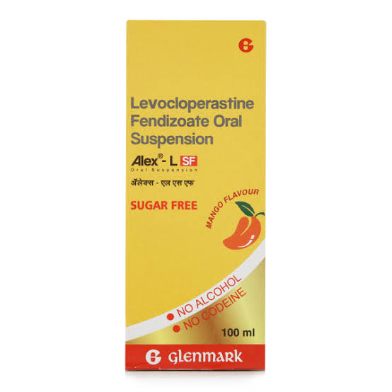 Alex L 20mg Cough Syrup Sugar Free 100ml