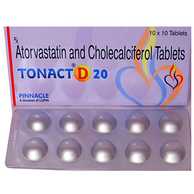 Tonact D 20mg/1000IU Tablet 10s