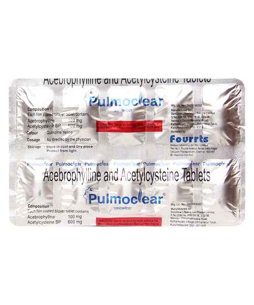 Pulmoclear 100mg/600mg Tablet