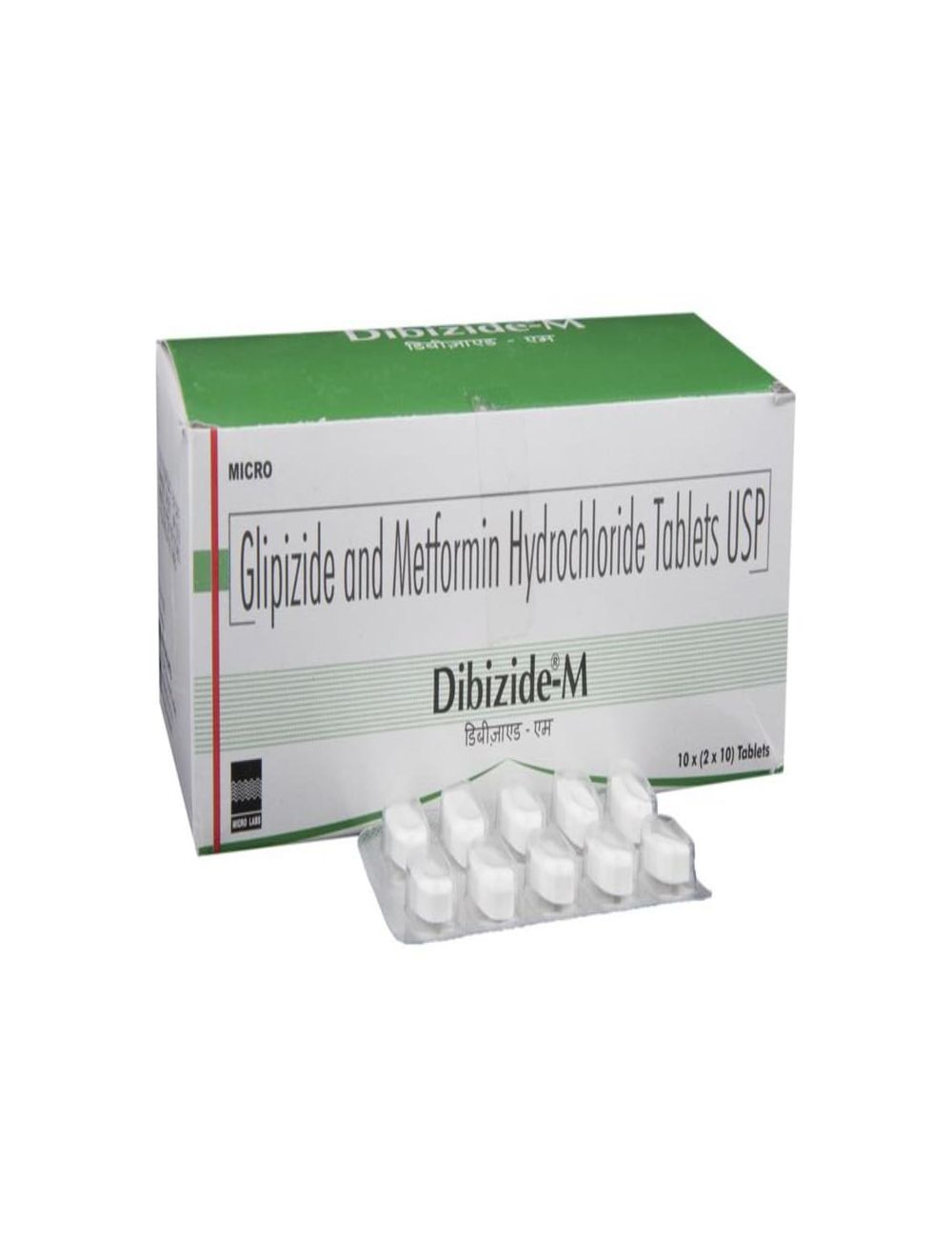 डिबिजाइड एम 5mg/500mg गोली 10s के बा