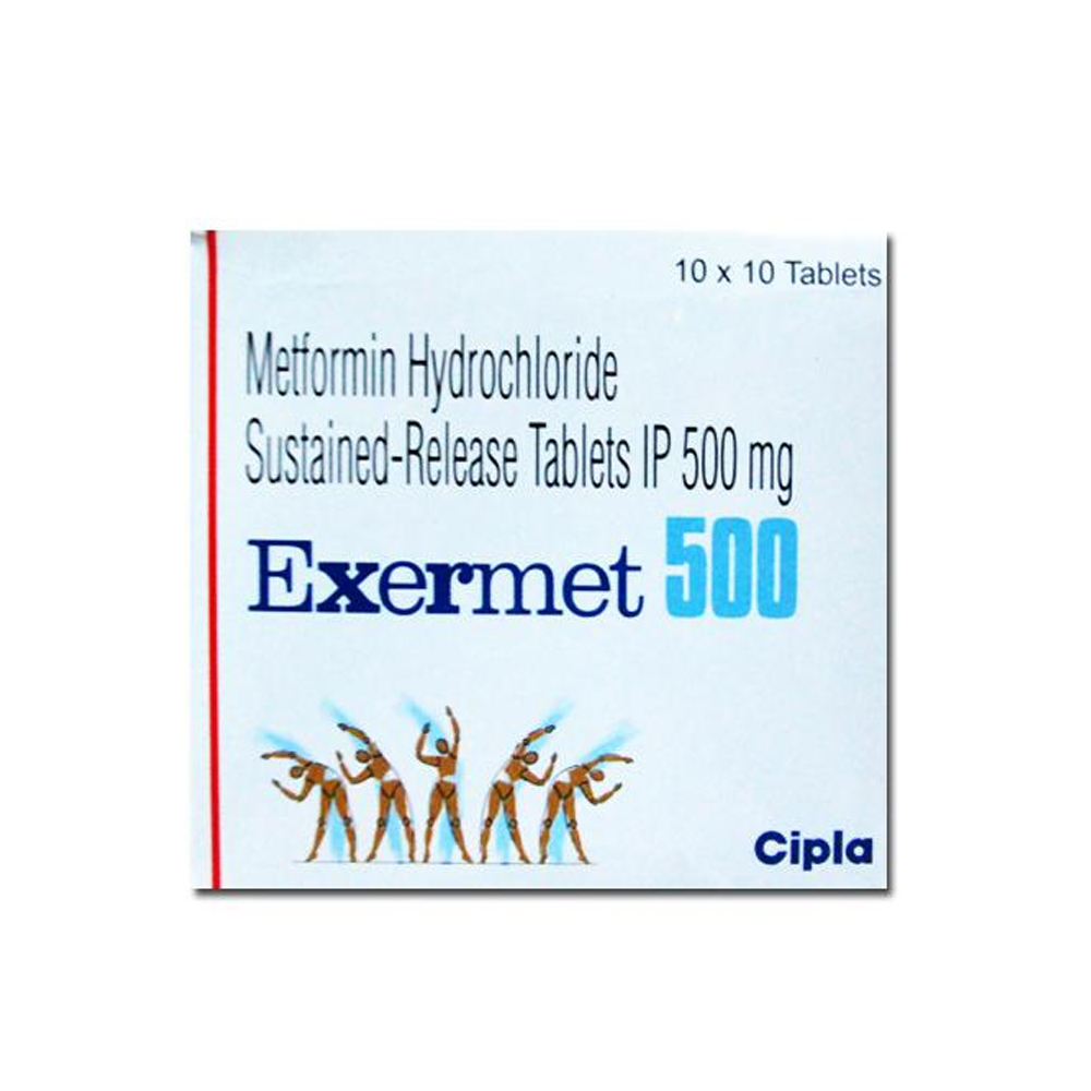 एक्सरमेट 500मिलीग्राम टैबलेट एसआर 10एस