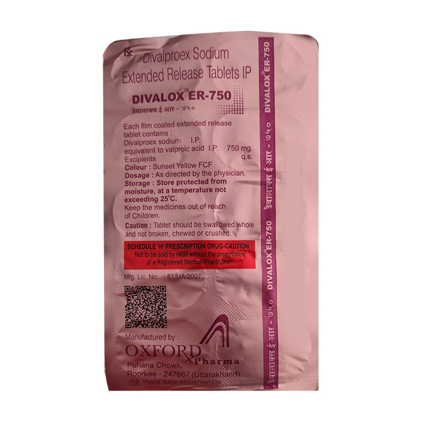 डिवैलोक्स 750mg टैबलेट आईएस