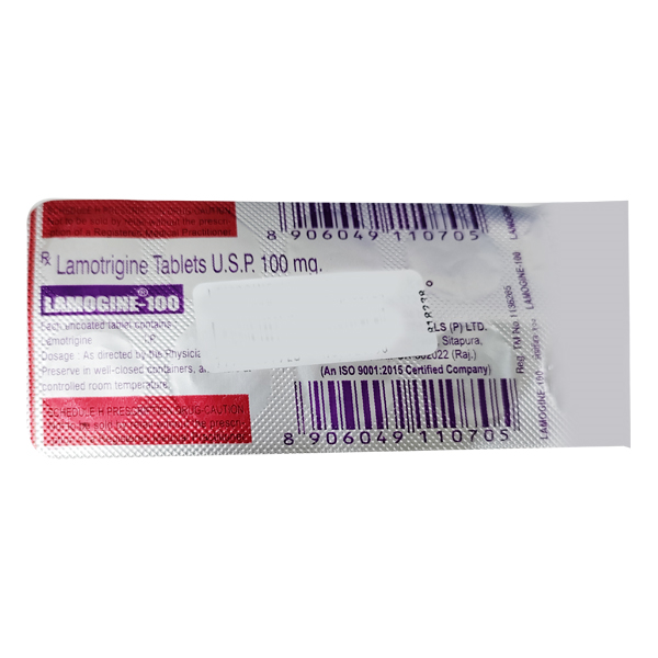 लैमोजाइन 100mg टैबलेट