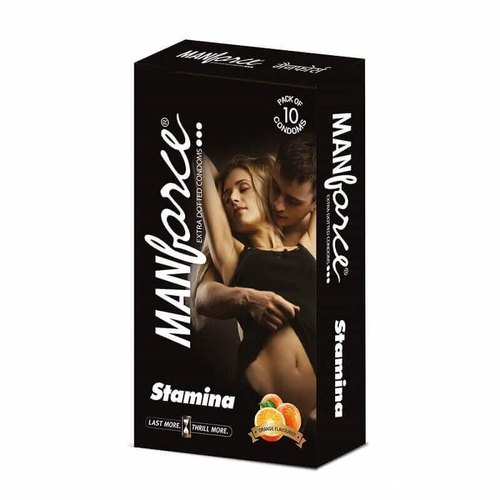 Manforce Stamina Condoms Orange Flavour 10s