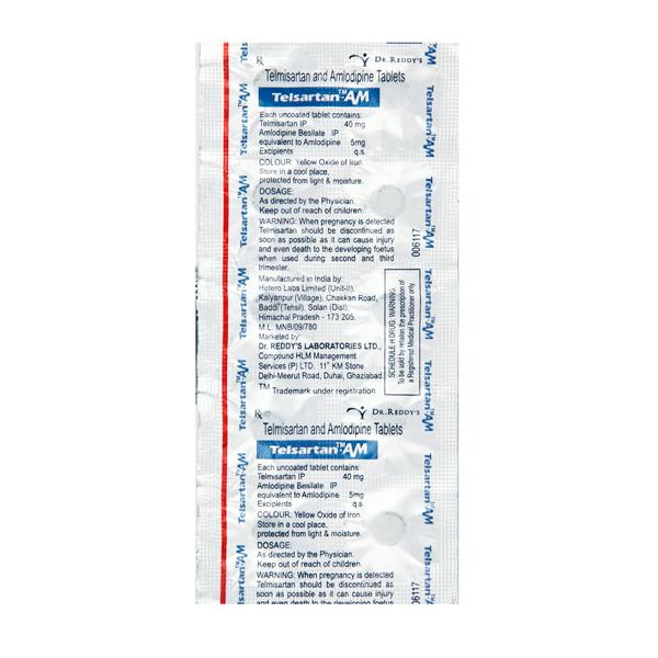 Telsartan AM 40mg/5mg Tablet 10s