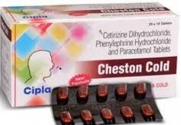 Cheston Cold 5mg/10mg/325mg Tablet 10s
