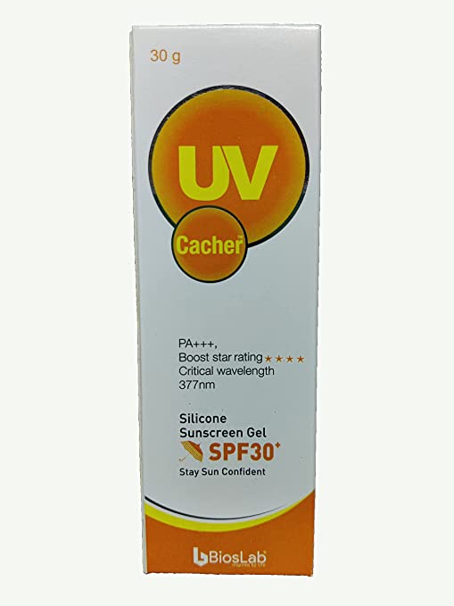 UV Cacher PA+++ Silicon Sunscreen Gel SPF 30+ 30gm