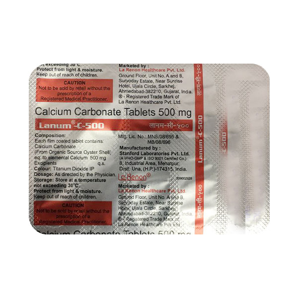Lanum C 500mg Tablet 10s