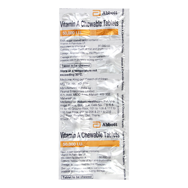 Vitamin A Chewable Tablet 10s