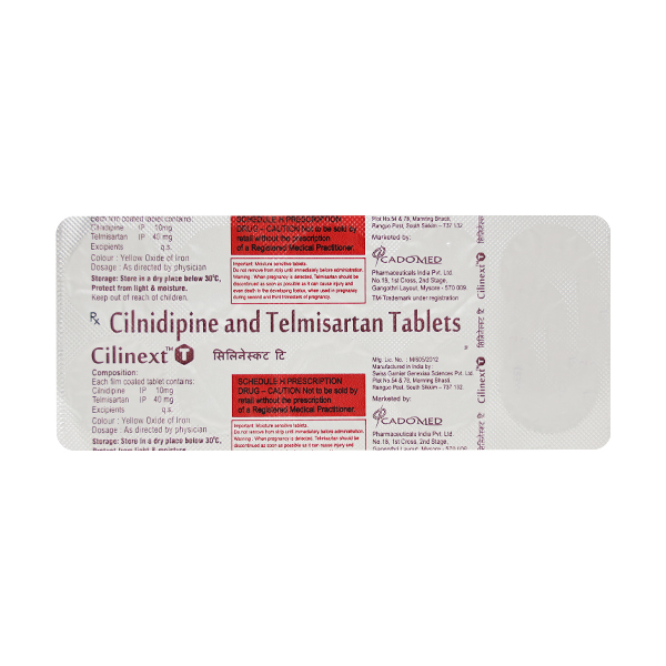 Cilinext T 10mg/40mg Tablet 10s