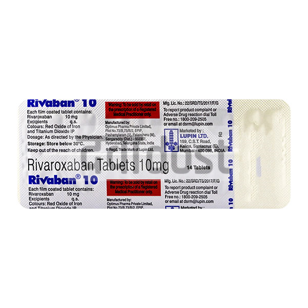 Rivaban 10mg Tablet