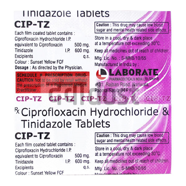 Cip TZ 500 mg/600 mg Tablet