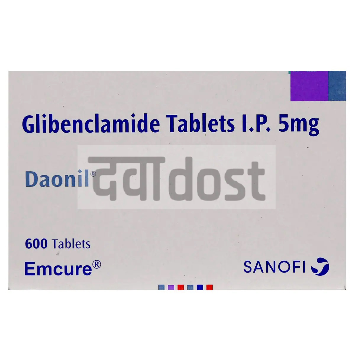 Daonil 5mg Tablet 30s