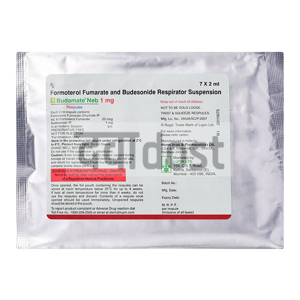 Budamate Neb 20mcg/1mg Respule 2ml
