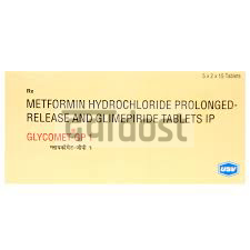 Glycomet GP 1mg/500mg Tablet PR 15s