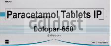 Dolopar 650mg Tablet 15s