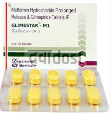 Glimestar M 1mg/500mg Tablet PR 10s