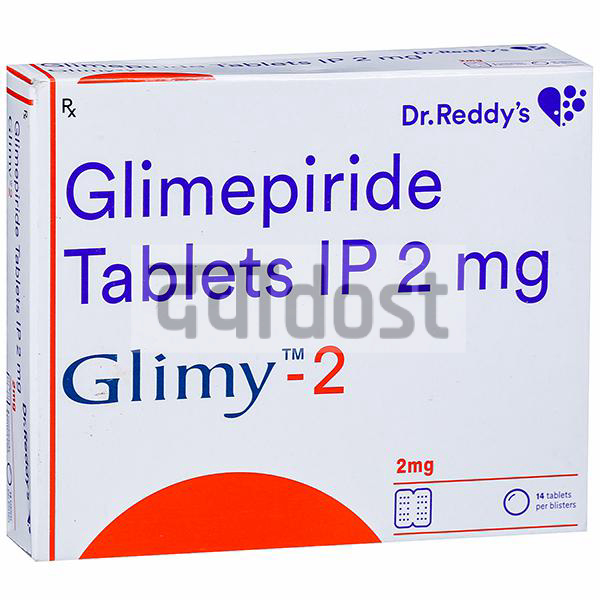 Glimy 2mg Tablet 14s