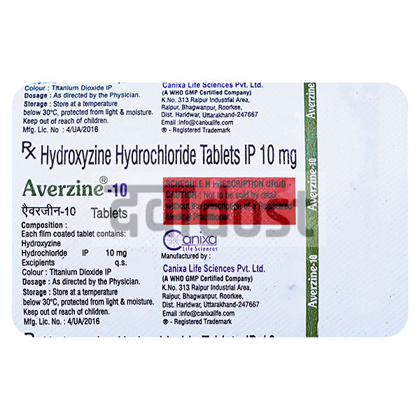 Averzine 10mg Tablet 15s