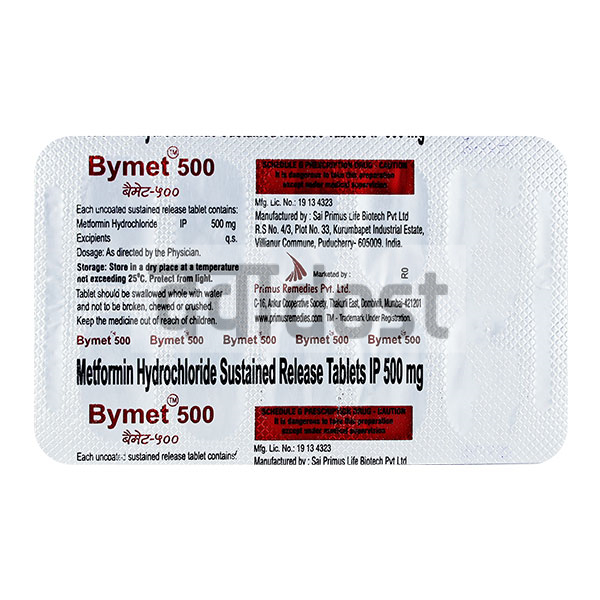 Bymet 500mg Tablet 10s