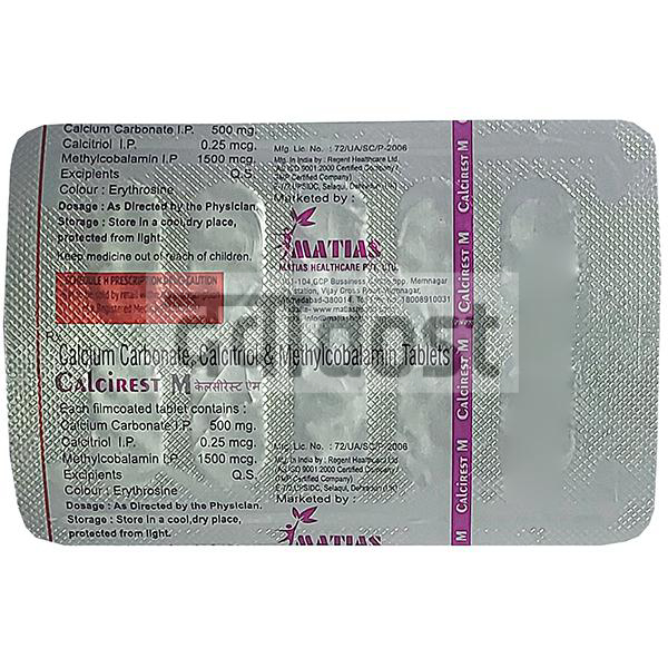 कैल्साइरेस्ट एम टैबलेट 10s