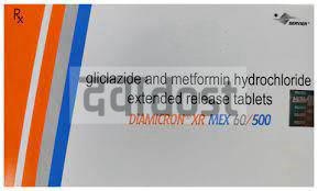 Diamicron XR Mex 60mg/500mg Tablet 15s