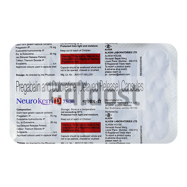 Neurokem OD 75mg Tablet 10s