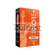 Skore 1500+ Dots Condoms Orange 10s