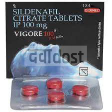 Vigore 100mg Red Tablet 4s