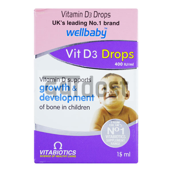 Wellbaby Vit D3 400Iu Drop 15ml