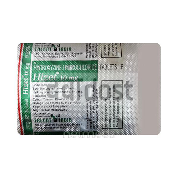 Hizet 10mg Tablet 15s