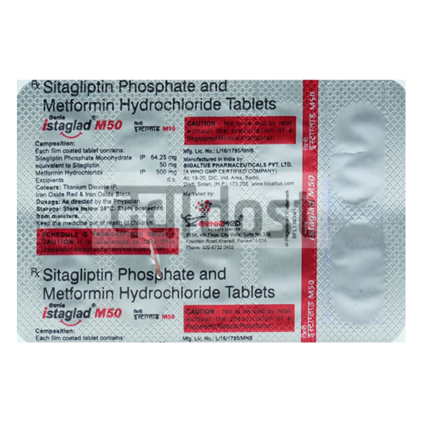 Istaglad M 500mg/50mg Tablet 10s