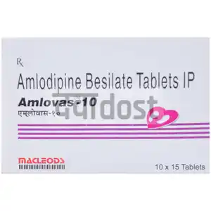 Amlovas 10mg Tablet 15s