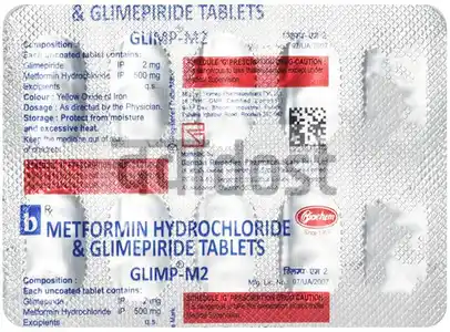 Glimp M 2mg/500mg Tablet 10s