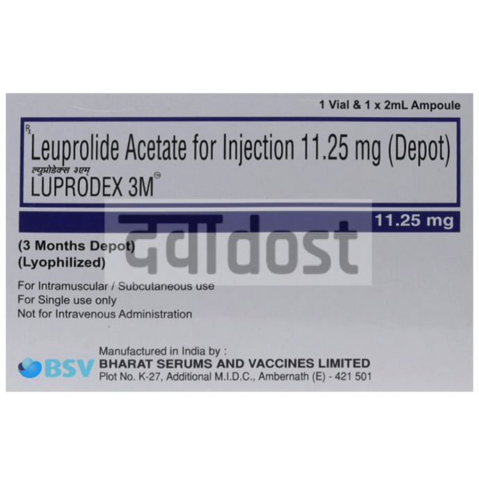 लप्रोडेक्स 3एम 11.25mg इन्जेक्शन