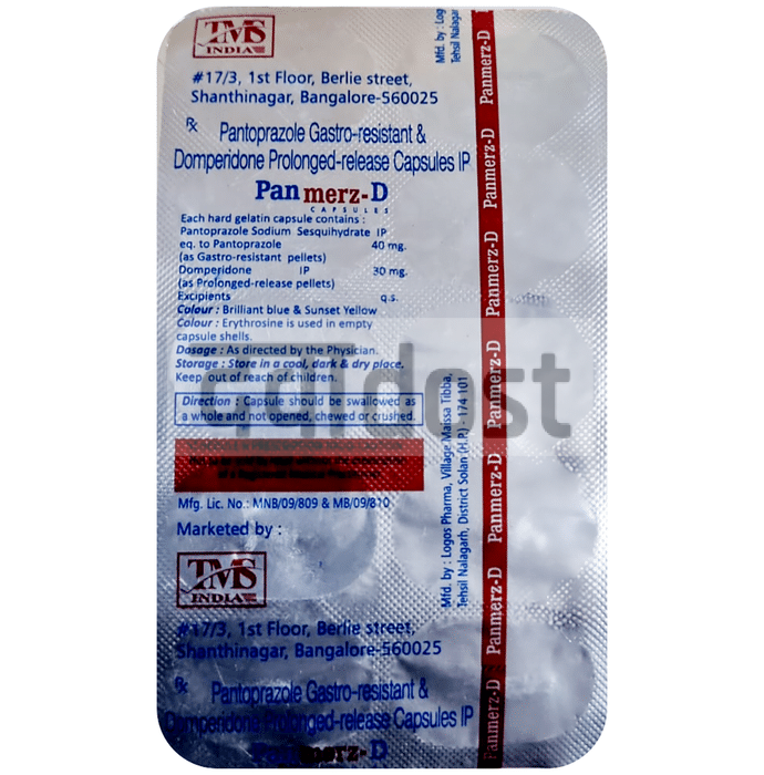 Panmerz D 30mg/40mg Capsule