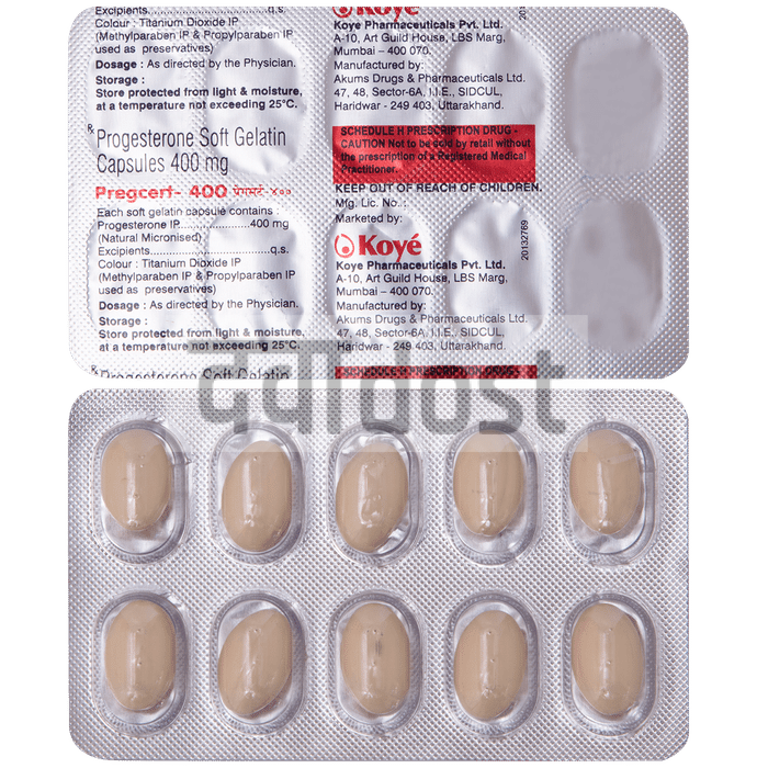 Pregcert 400mg Capsule