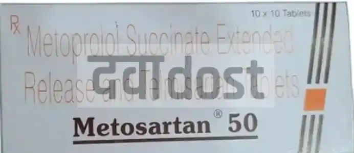 Metosartan 50 Tablet ER 10s