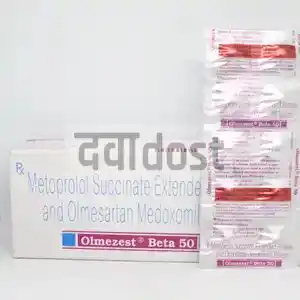 ओलमेज़ेस्ट बीटा 50mg/20mg टैबलेट ER 10s