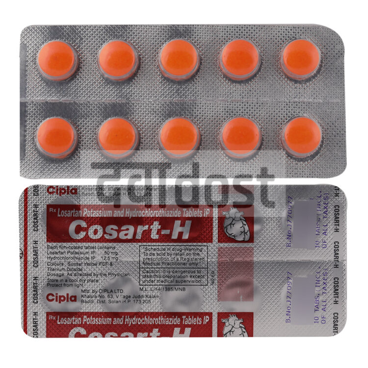 कोसार्ट एच 50mg/12.5mg टैबलेट