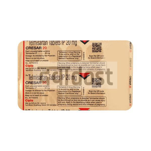 Cresar 20mg Tablet 15s