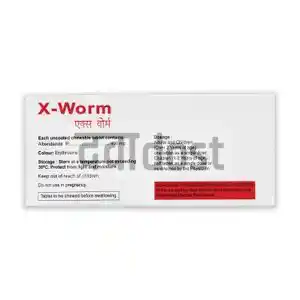 x वर्म 400mg टैबलेट 1s