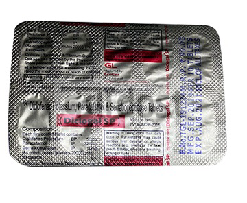 Diclogal SP 50mg/325mg/10mg Tablet