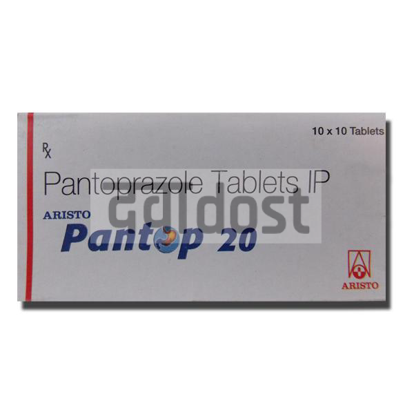 Pantop 20mg Tablet 10s