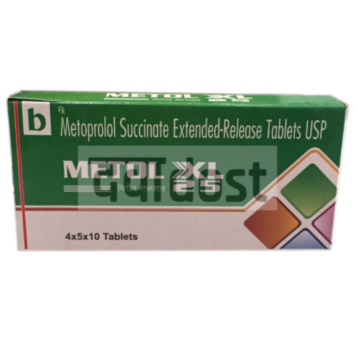 Metol 25mg Tablet XL