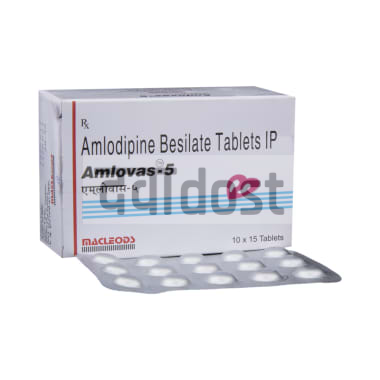 Amlovas 5mg Tablet 15s