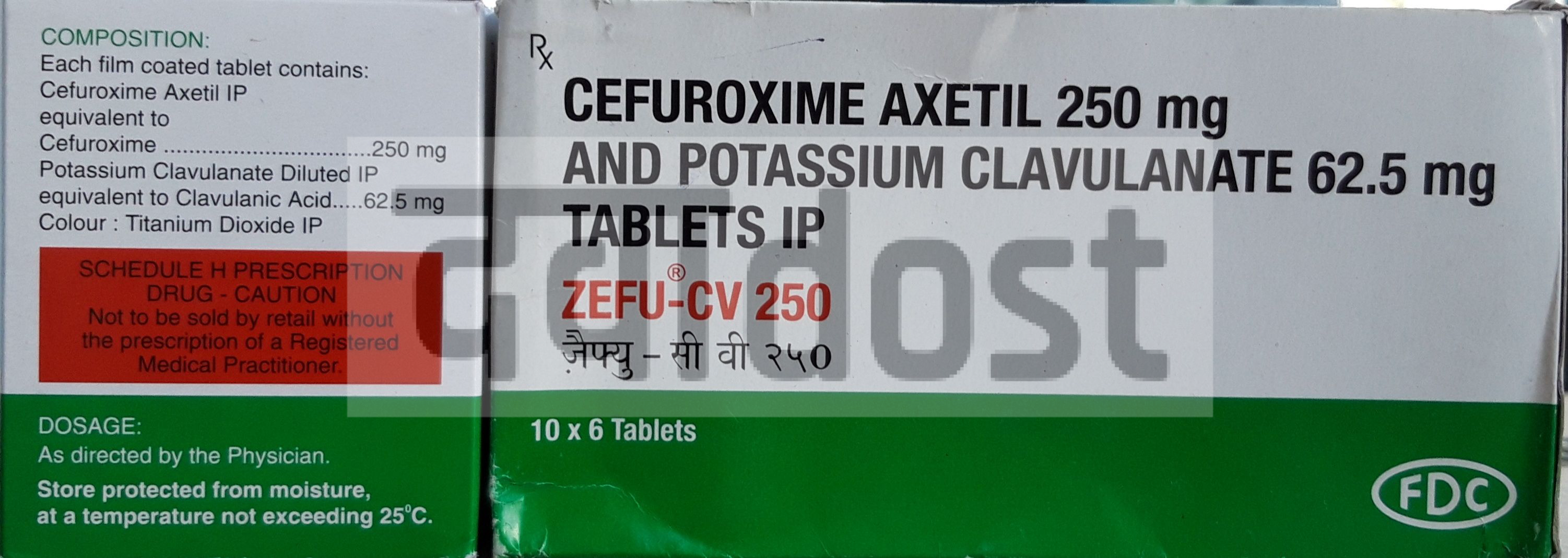 Zefu CV 250mg Tablet 10s